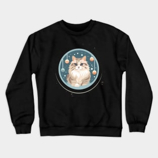 Siberian Cat Xmas Ornament, Love Cats Crewneck Sweatshirt